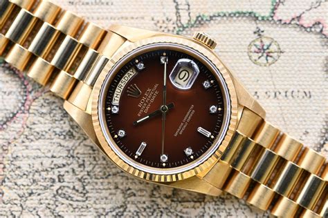 brown face rolex women's|rolex day date brown dial.